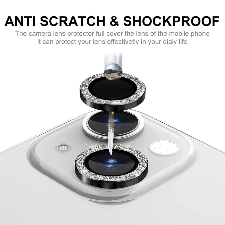Película de vidrio templado de aleación de aluminio con lente trasera brillante ENKAY para iPhone 14/14 Max, For iPhone 14 / 14 Plus
