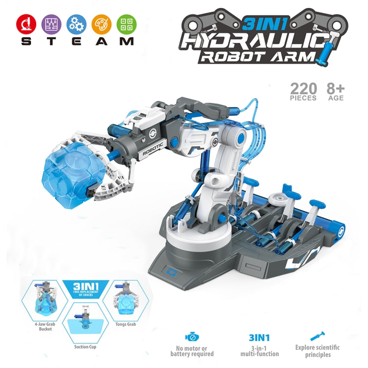 Brazo de robot hidráulico MoFun 101 3 en 1 Juguetes ensamblados de ciencia y educación, 101, 102