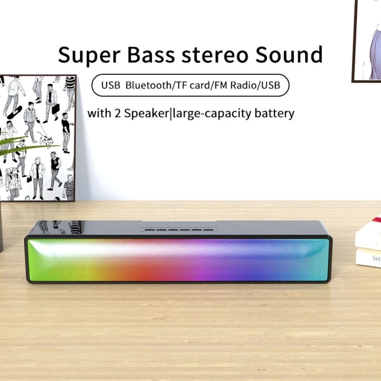 AEC BT601 RGB Light HiFi Barra de sonido Altavoz Bluetooth Cine en casa, BT601