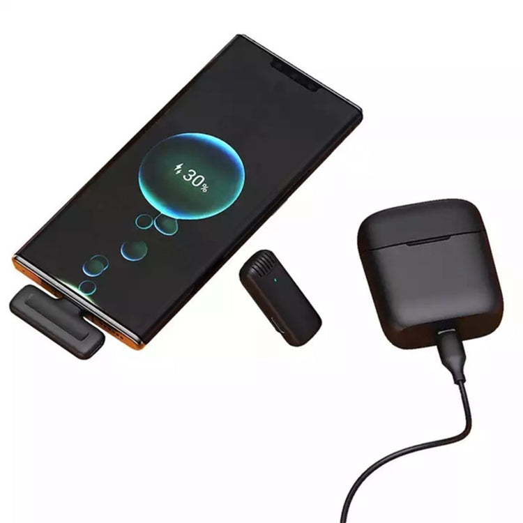 J11 Micrófono de solapa inalámbrico Grabación de audio y video portátil Mini micrófono