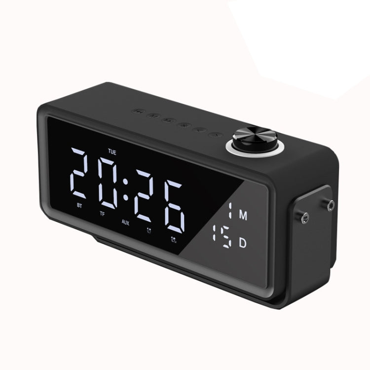 AEC K5 Espejo Despertador Altavoces Bluetooth con luz LED Soporte TF / FM