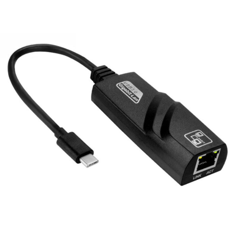 Cable de red adaptador Ethernet JSM 10/100 Mbps USB-C / Type-C a RJ45, JSM 10 / 100 Mbps USB 3.1