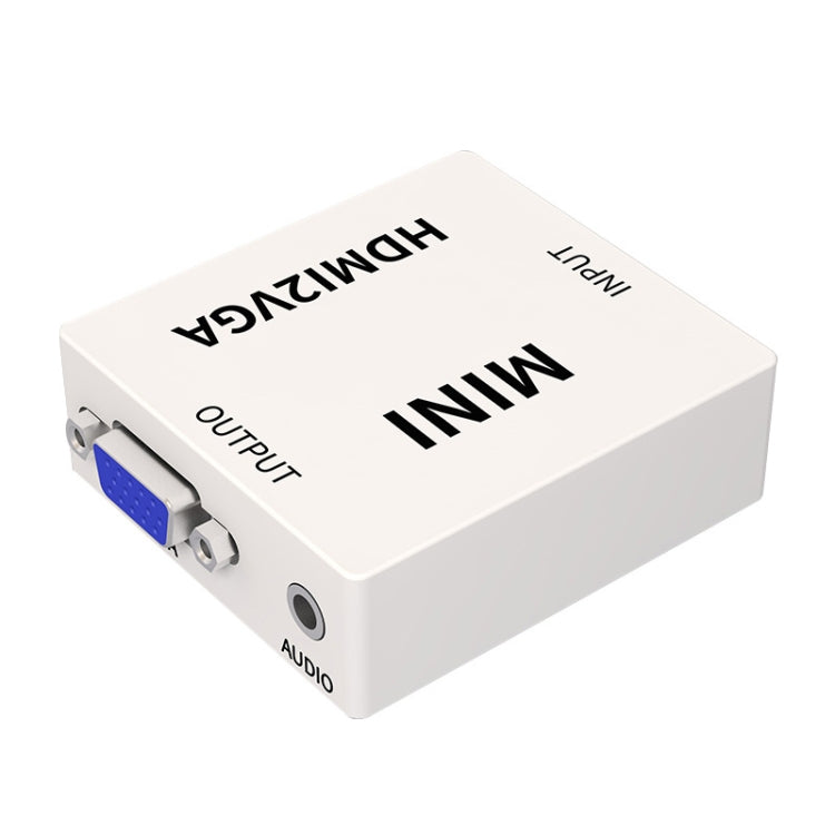 JSM Mini tamaño HD 1080P HDMI a VGA Audio Video Adaptador convertidor digital, HDMI to VGA