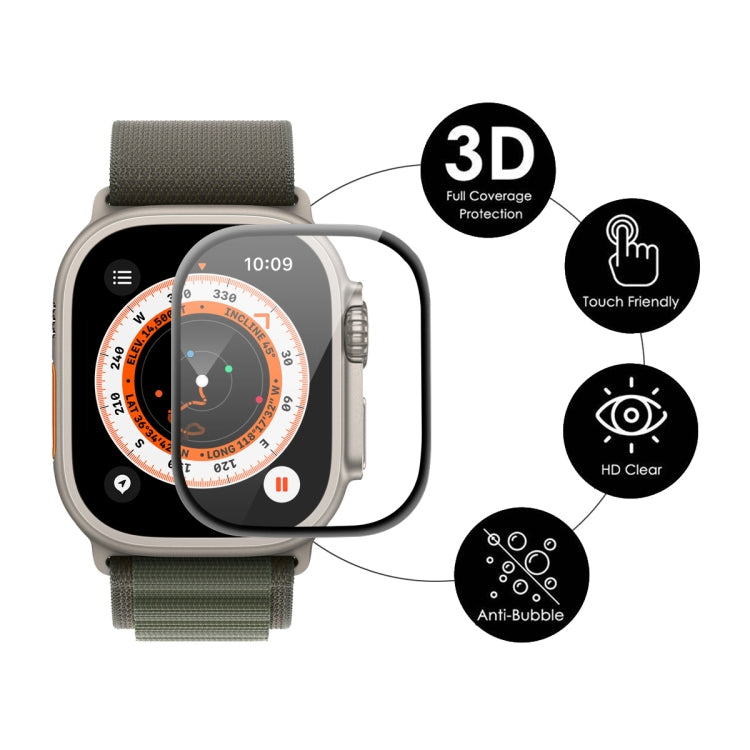 Película de pantalla ENKAY 3D Soft PC Edge PMMA para Apple Watch Ultra 49mm, 1 PCS, 2 PCS, 5 PCS, 10 PCS