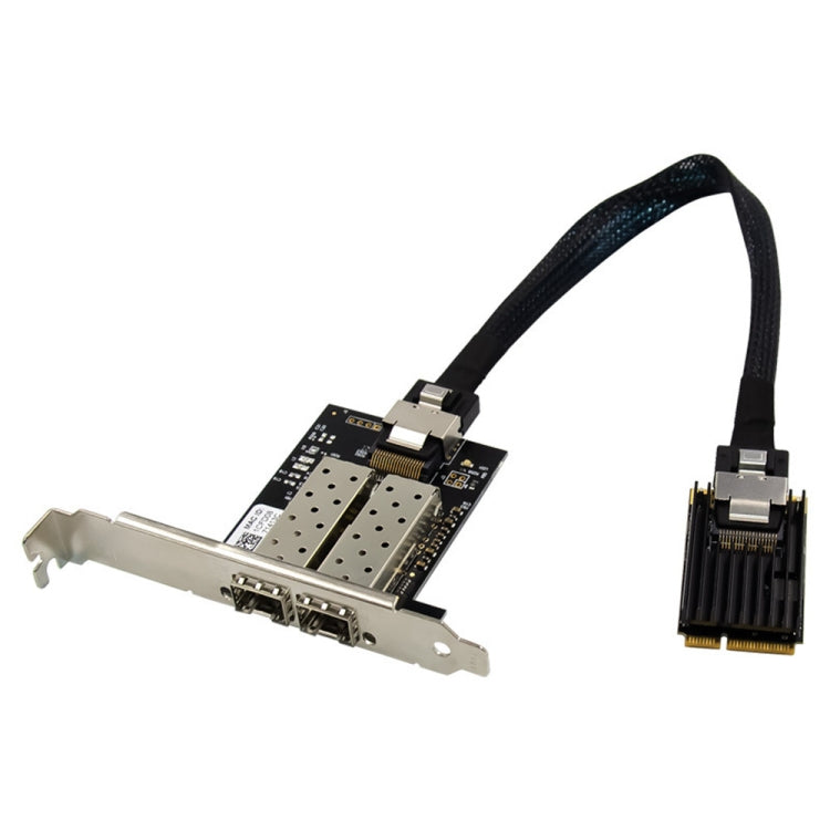 ST7243 MiniPCI-E Tarjeta de red de servidor SFP de fibra óptica Gigabit de interfaz dual, MiniPCI-E Dual Interface
