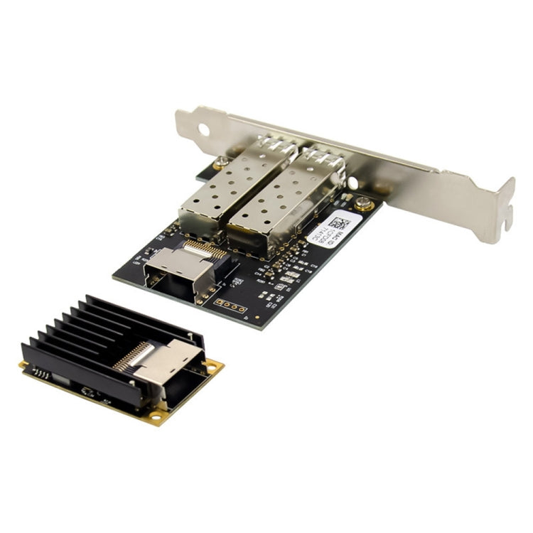 ST7243 MiniPCI-E Tarjeta de red de servidor SFP de fibra óptica Gigabit de interfaz dual, MiniPCI-E Dual Interface