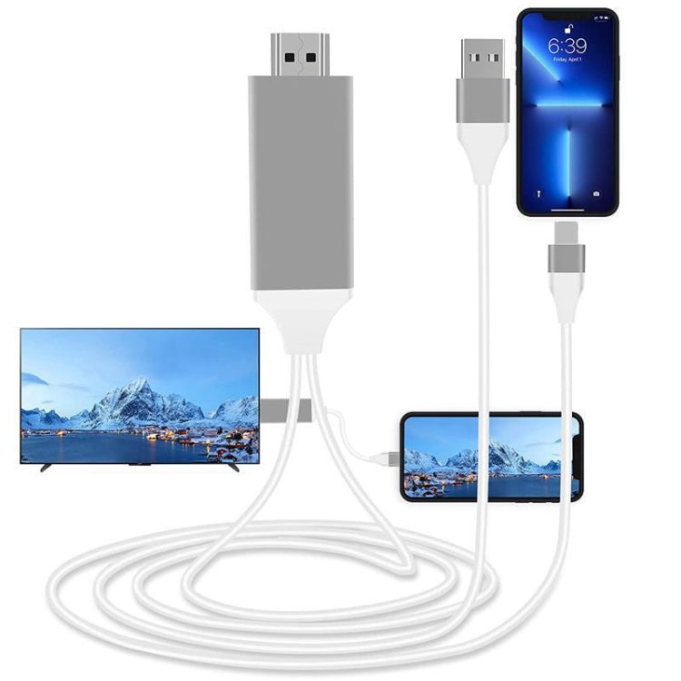 Cable convertidor digital de video USB 3.1 tipo C a HDMI MHL 4K HD para teléfono Android para monitor de proyector de TV
