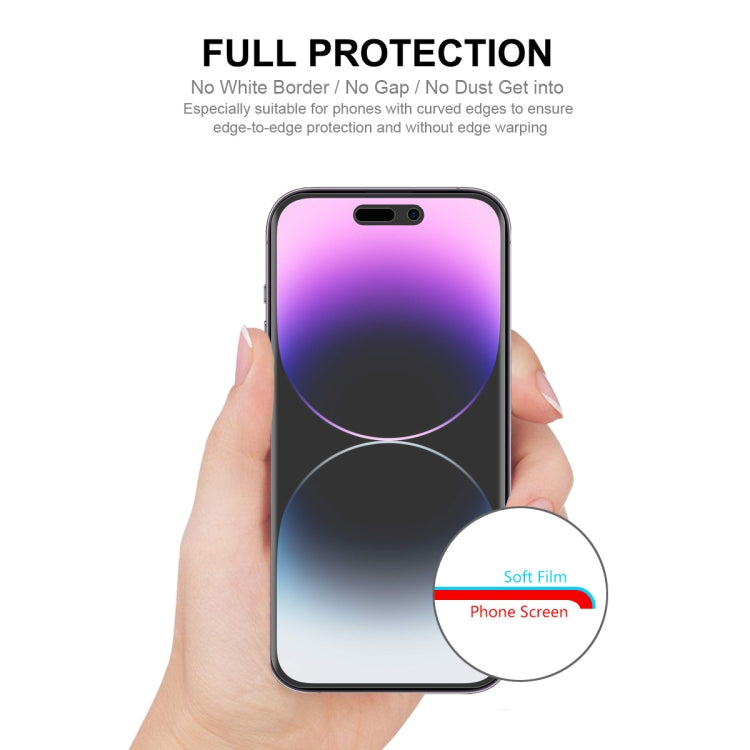 Película de hidrogel a prueba de explosiones con pegamento completo ENKAY para iPhone 14 Pro Max, For iPhone 14 Pro Max (1 PC), For iPhone 14 Pro Max (2 PCS), For iPhone 14 Pro Max (5 PCS), For iPhone 14 Pro Max (10 PCS)