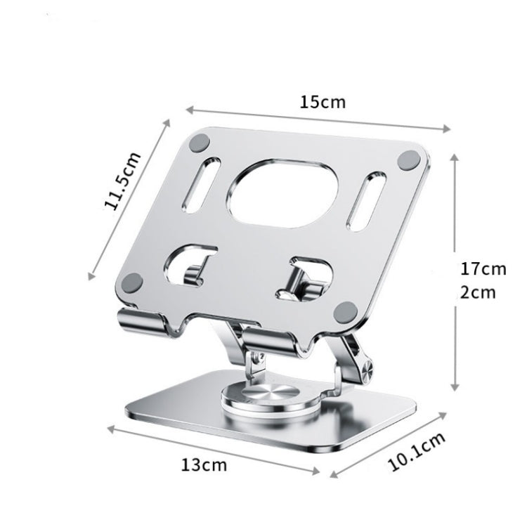 2026 Soporte plegable para ordenador portátil de escritorio de aluminio CNC con rotación de 360 grados y altura ajustable, 2026