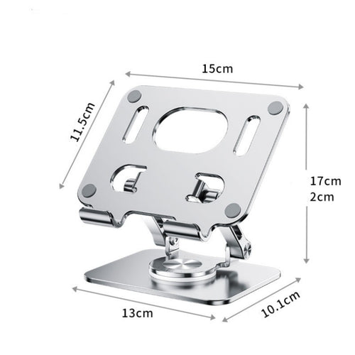 2026 Soporte plegable para ordenador portátil de escritorio de aluminio CNC con rotación de 360 grados y altura ajustable, 2026