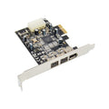 Tarjeta ST23 PCI Express de 3 puertos Firewire 1394B y 1394A PCIe 1.1 x1, ST23