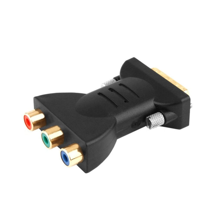 Convertidor de componentes AV de audio y vídeo chapado en oro DVI-I 24+5 macho a 3 RCA chapado en oro