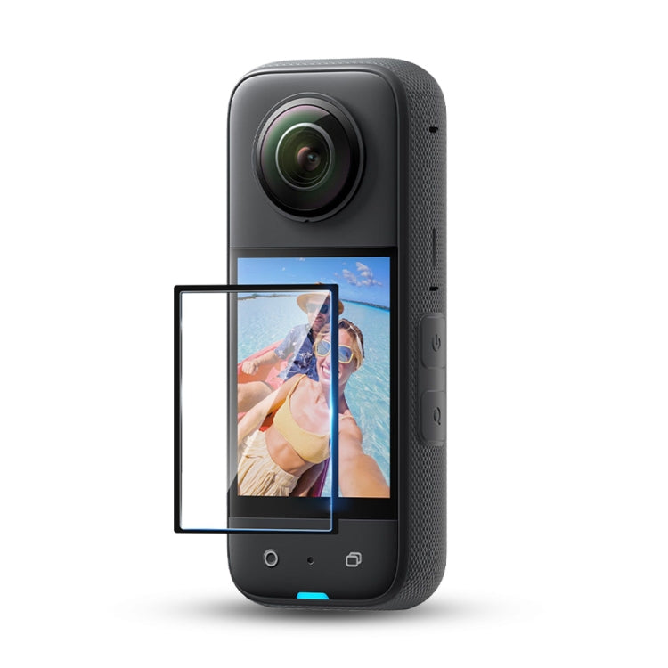 Para Insta360 X3 STARTRC 2 uds película protectora curva HD transparente, For Insta360 X3