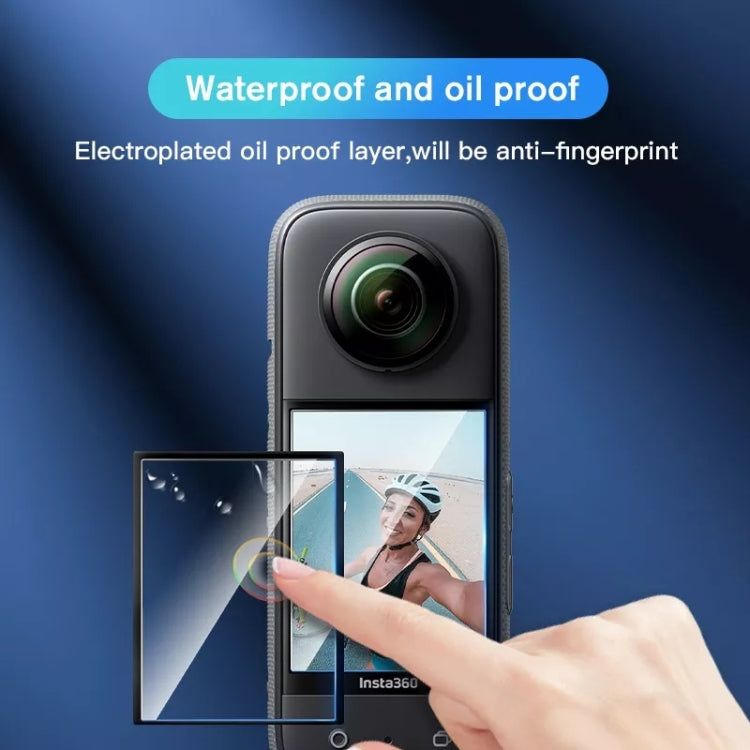 Para Insta360 X3 STARTRC 2 uds película protectora curva HD transparente, For Insta360 X3