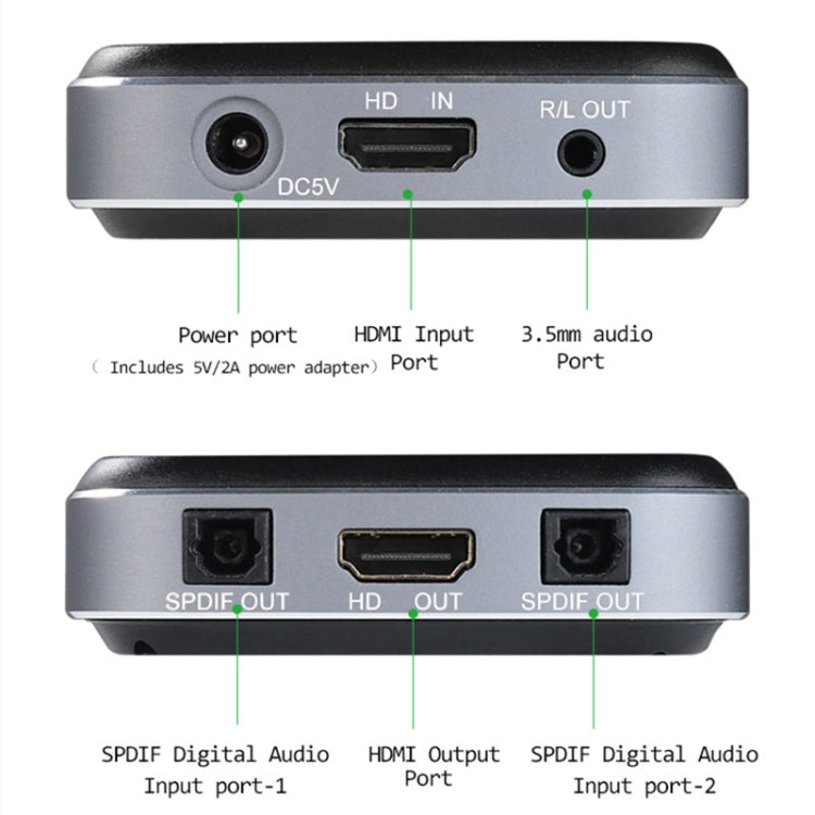 AYSA-11V21 8K/60Hz YbCr420 HDR10 Salida 7.1 HDMI8K Separador de audio 2.1 Separador de audio, HDMI8K Audio Separator