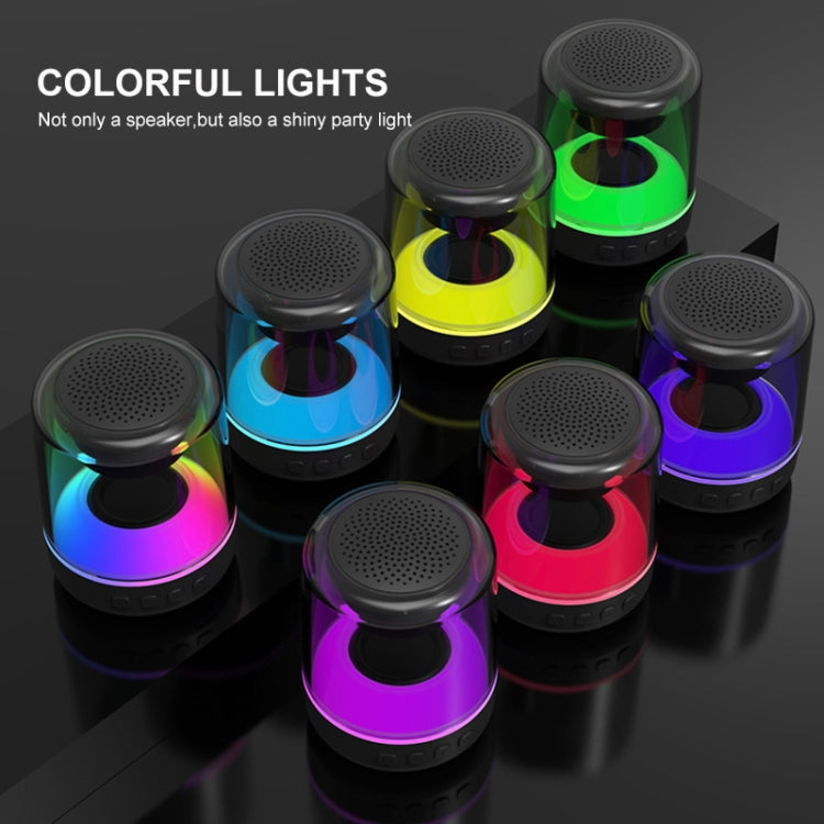 ENKAY Hat-Prince Altavoz Bluetooth inalámbrico portátil con luz RGB, S, L