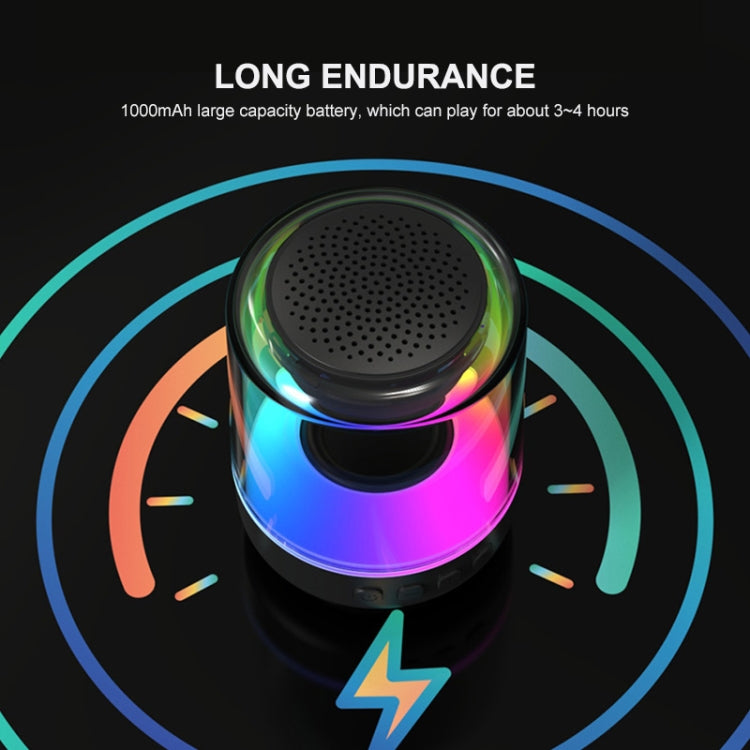 ENKAY Hat-Prince Altavoz Bluetooth inalámbrico portátil con luz RGB, S, L