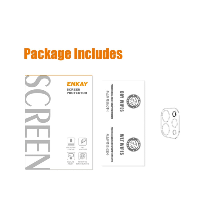 Película de vidrio templado para cámara trasera ENKAY 9H para iPad Pro 11 2021 / 2022 / Pro 12.9 2021 / 2022, 1pc, 2pcs