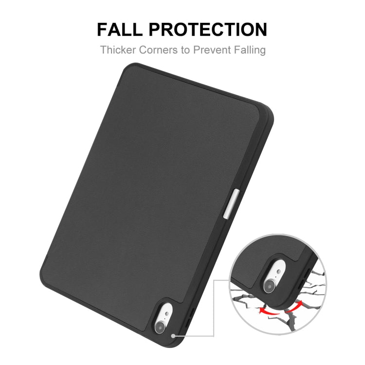 Para iPad 10.9 2022 ENKAY TPU contraportada Smart Leather Stand Tablet Case con ranura para bolígrafo