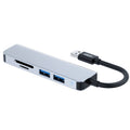 ENKAY Hat-Prince 5 en 1 Adaptador de estación de acoplamiento HUB Lector de tarjetas SD / TF, USB 3.0, Type-C