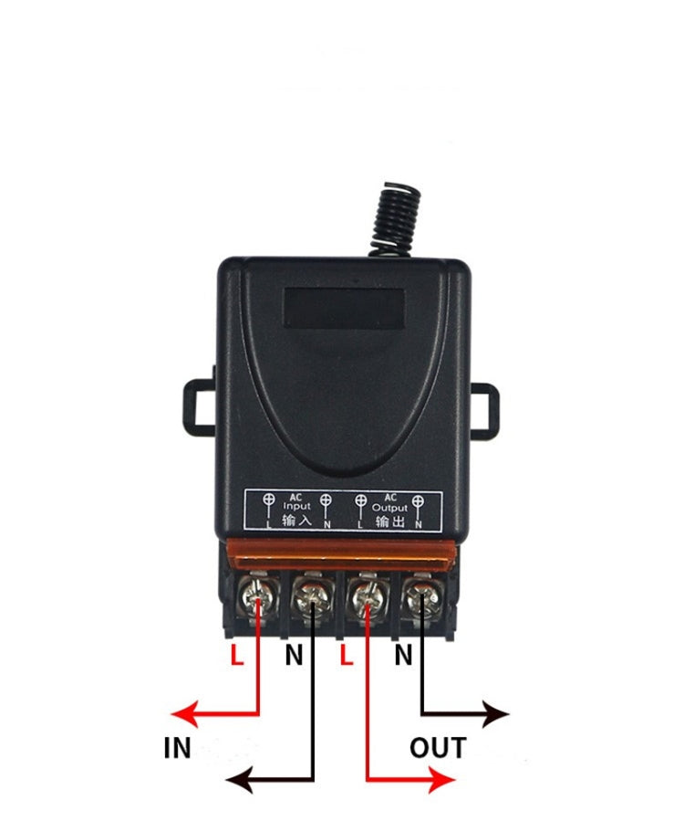 AC 220V 30A canal alta potencia bajo consumo Control de elevador Industrial Universal interruptor de control remoto inalámbrico