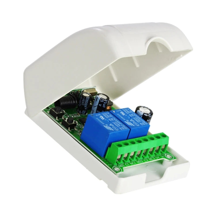 Conjunto de receptor de relé de Control remoto inalámbrico RF para puerta eléctrica Universal 24V DC 12V 48V