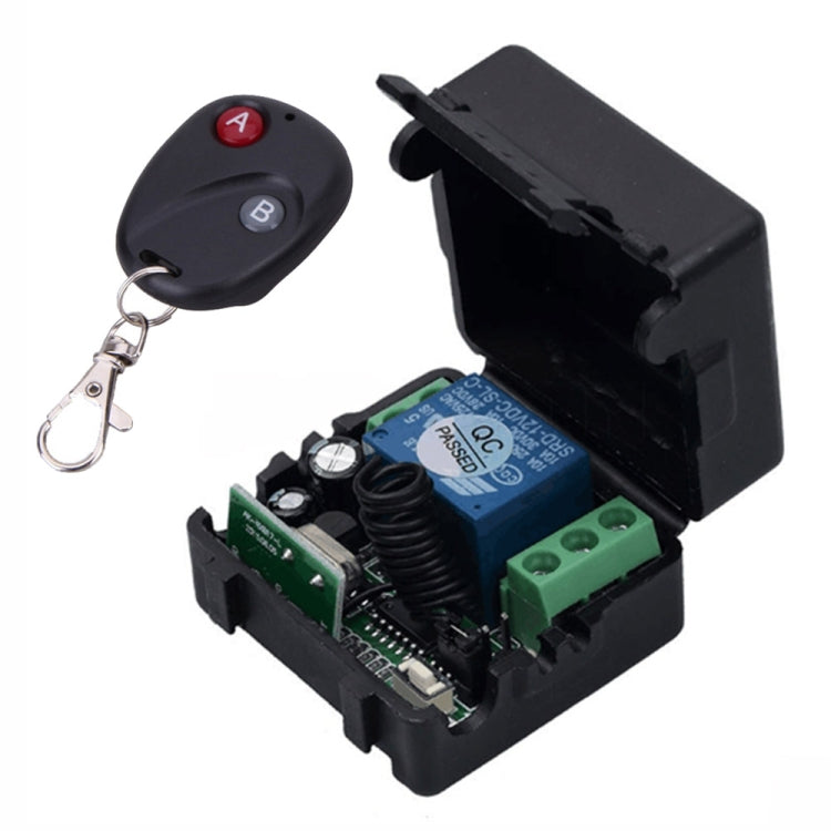 12V 10A RF interruptor de control remoto inalámbrico 1CH receptor de relé