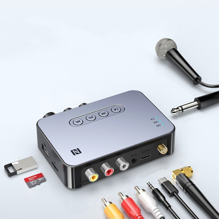 Receptor de música M9 Bluetooth 5,1, adaptador Bluetooth de largo alcance para amplificador o receptor AV estéreo doméstico, Bluetooth 5.1 Music Receiver