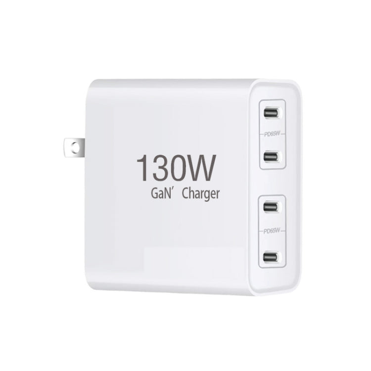 GaN130W Cargador tipo C de 4 puertos USB-C PD65W / PD30W para serie de portátiles, US Plug, EU / US Plug, UK / US Plug, AU / US Plug, EU / UK / US Plug, EU / UK / AU / US Plug