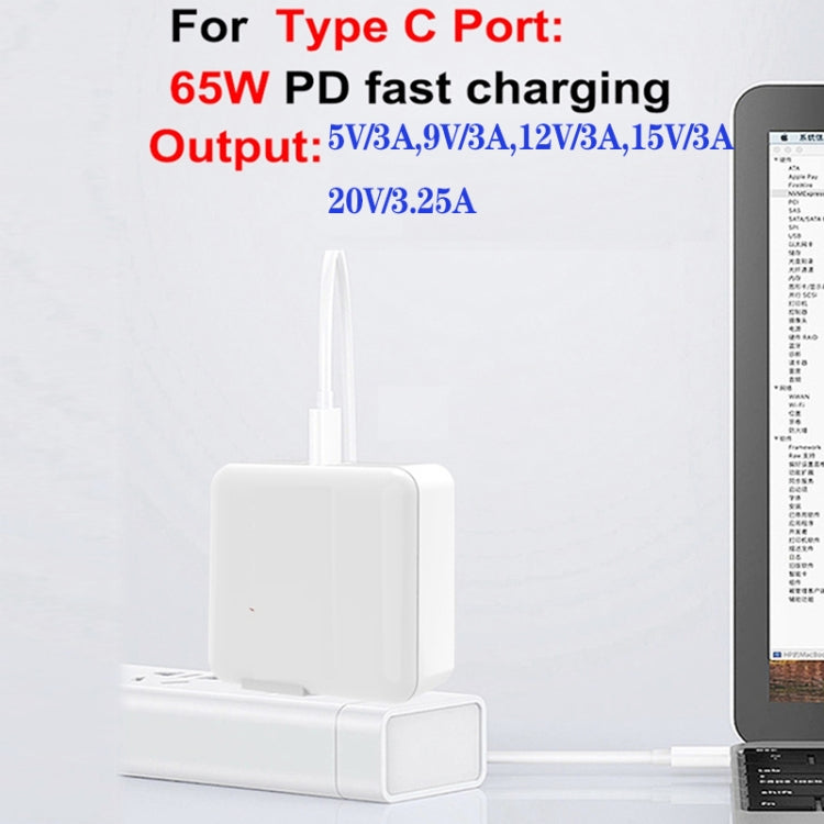 GaN130W Cargador tipo C de 4 puertos USB-C PD65W / PD30W para serie de portátiles, US Plug, EU / US Plug, UK / US Plug, AU / US Plug, EU / UK / US Plug, EU / UK / AU / US Plug