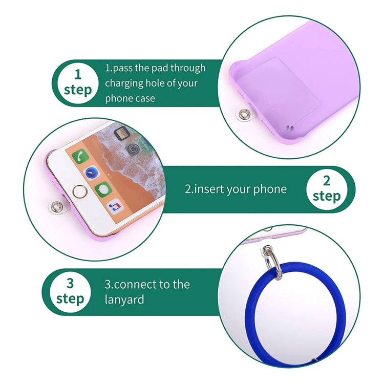 JUNSUNMAY, pulsera de silicona, correa de cordón para teléfono móvil, cuerda de muñeca antipérdida, Universal para funda de teléfono