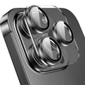 Para iPhone 14 Pro / 14 Pro Max ENKAY Hat-Prince 9H Lente de cámara trasera Película de aleación de aluminio de vidrio templado