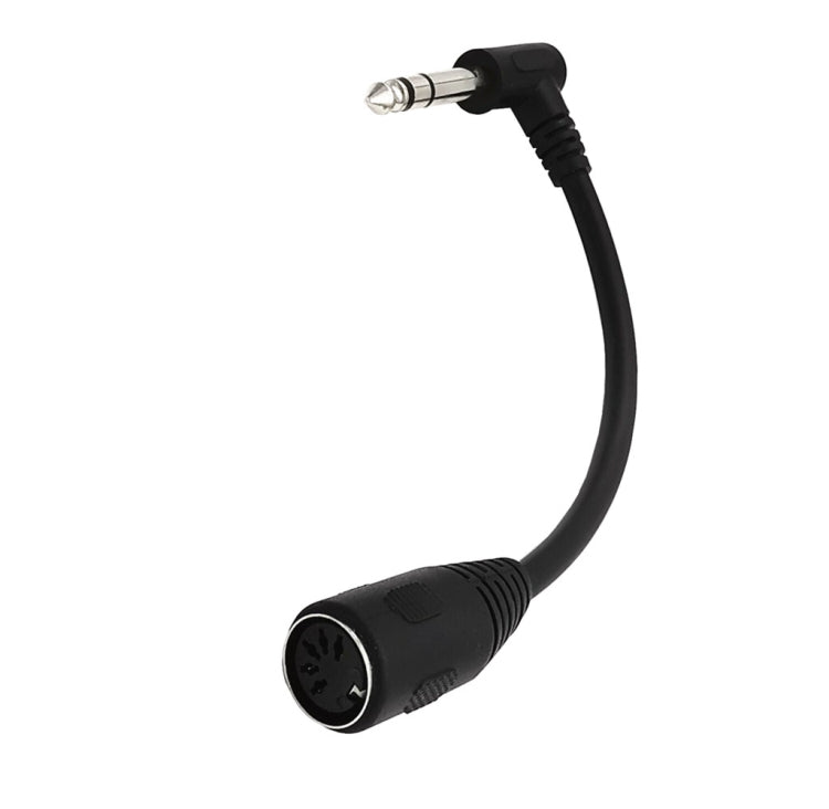 JUNSUNMAY Adaptador estéreo de audio MIDI de 6,35 mm, 1/4 de pulgada, macho a hembra, de 5 pines, longitud del cable: 20 cm, Cable Length: 20cm