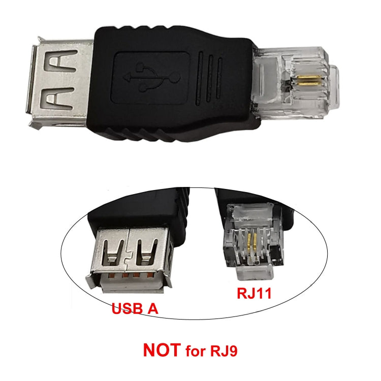 JUNSUN MUCHOS Convertidor Adaptador USB Hembra a Macho RJ11 6P2C