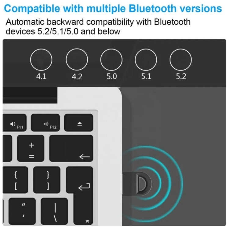 B-001 Mini Adaptador Bluetooth 5.3 Transmisor Receptor Adaptador Dongle USB Inalámbrico