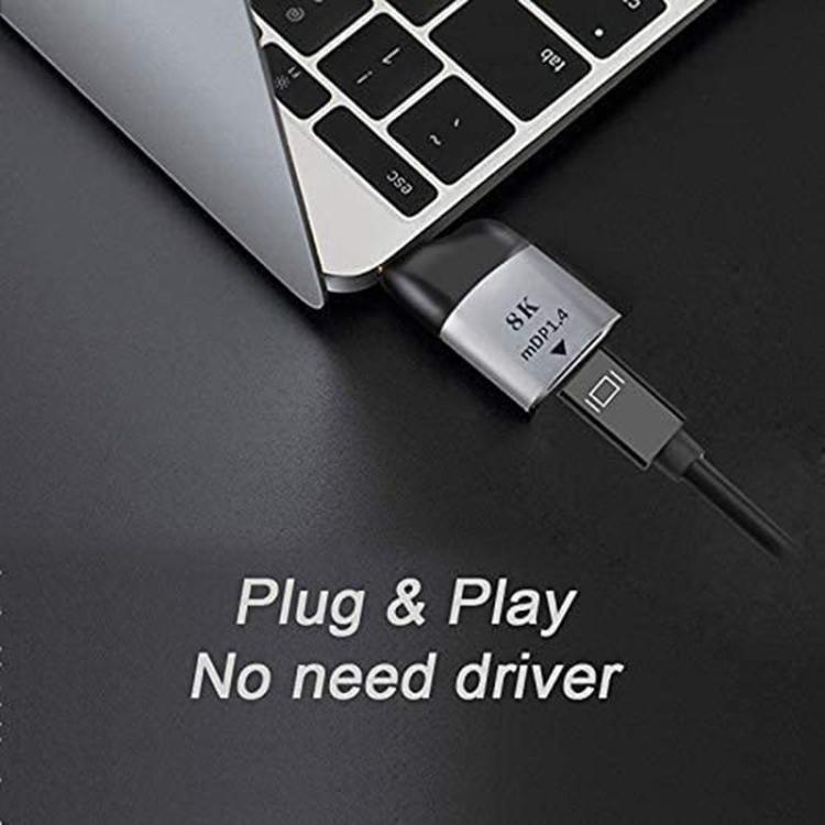 Adaptador USB C a Mini DisplayPort 4K 60hz para tableta, teléfono y portátil