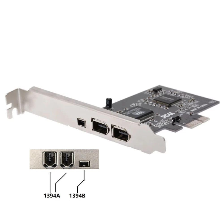 Tarjeta de expansión Firewire PCI-E de 3 puertos 1394a 1394b 2 x 6 pines + 1 x 4 pines para PC de escritorio, 1394a+1394b