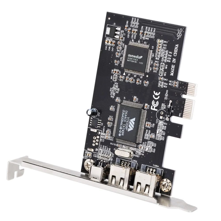 Tarjeta de expansión Firewire PCI-E de 3 puertos 1394a 1394b 2 x 6 pines + 1 x 4 pines para PC de escritorio, 1394a+1394b