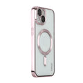 Para iPhone 13 ENKAY Caja de teléfono de TPU a prueba de golpes MagSafe electrochapada con película de lente, For iPhone 13