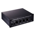 Distribuidor de altavoces preamplificador, conmutador de 2 entradas y 8 salidas, comparador de altavoces, amplificador de señal, con control de volumen y auriculares 16-600 ohmios/función de monitor Entrada de conmutación de señal de 2 canales