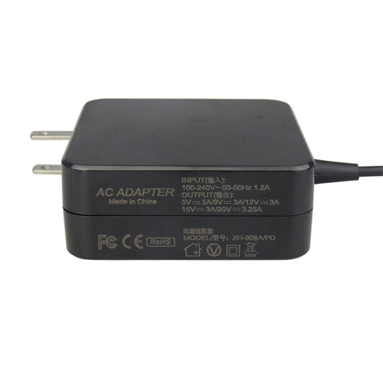 Para Dell HP Xiaomi 65W Type-c Adaptador de fuente de carga súper rápida