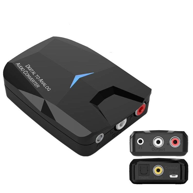 MSD-M24 Decodificador de amplificador óptico Fibra óptica Coaxial RCA Adaptador de audio digital a analógico bluetooth