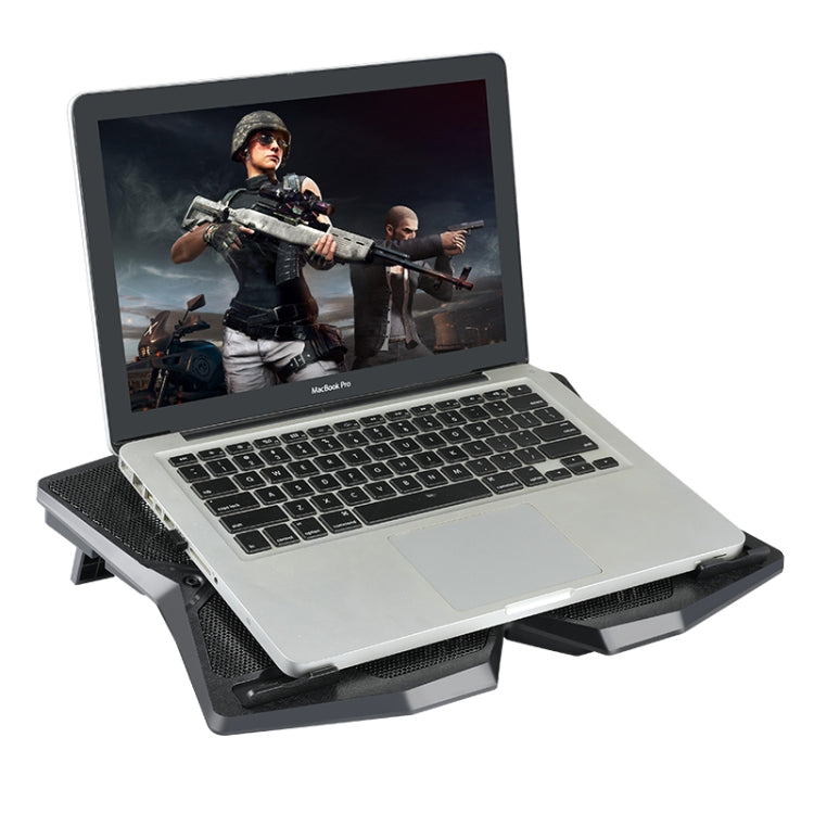 S400 Cuatro ventiladores de refrigeración Soporte de escritorio ajustable plegable para computadora portátil para juegos, S400