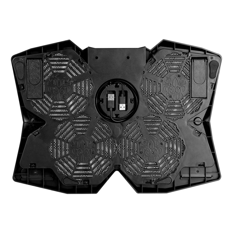 S400 Cuatro ventiladores de refrigeración Soporte de escritorio ajustable plegable para computadora portátil para juegos, S400