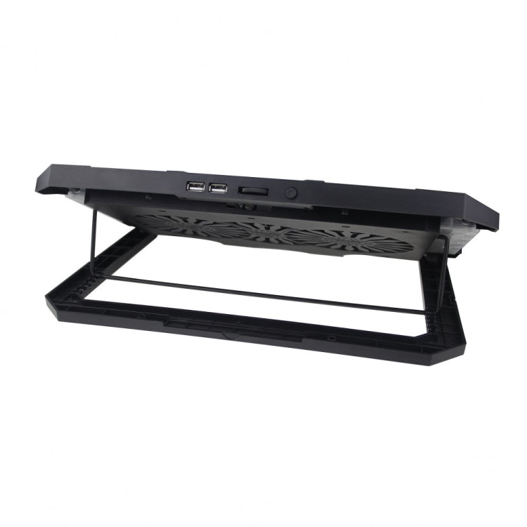 S900 Puertos USB duales Altura ajustable RGB Soporte de almohadilla de enfriamiento para computadora portátil, S900