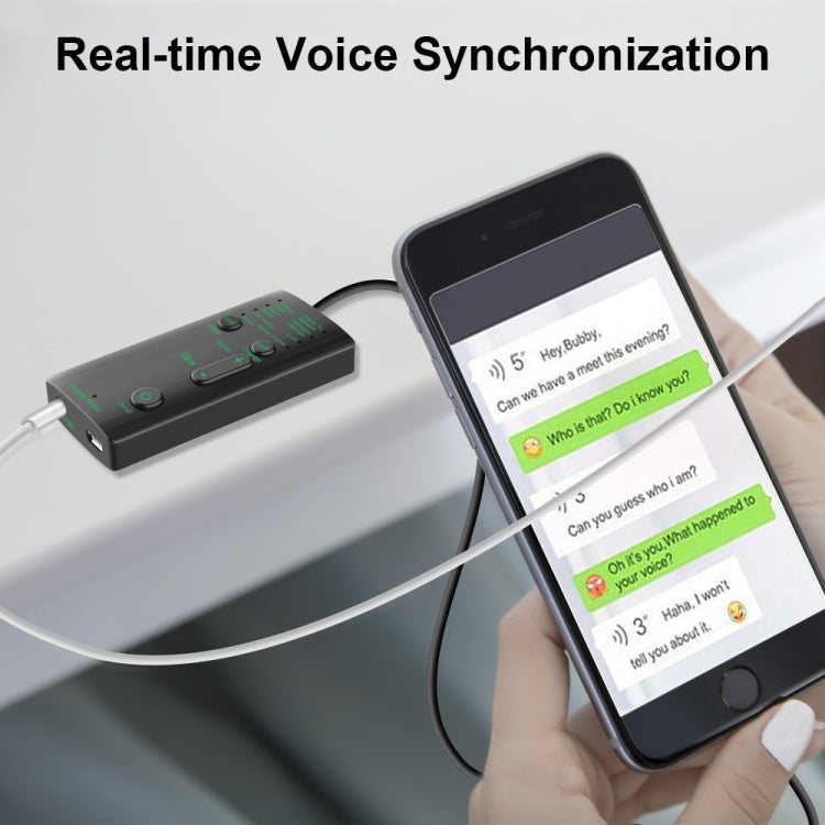 Mini modulador de cambio de voz portátil M1 con funciones de voz ajustables, computadora de teléfono, tarjeta de sonido y herramienta de micrófono, M1