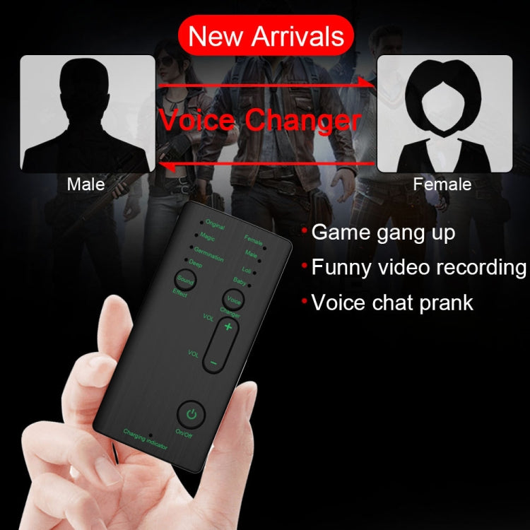 Mini modulador de cambio de voz portátil M1 con funciones de voz ajustables, computadora de teléfono, tarjeta de sonido y herramienta de micrófono, M1