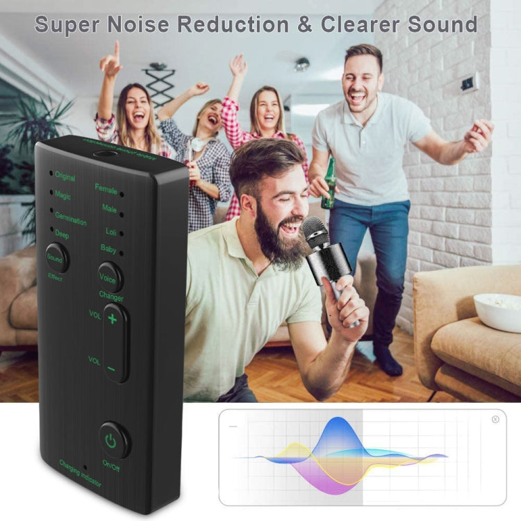 Mini modulador de cambio de voz portátil M1 con funciones de voz ajustables, computadora de teléfono, tarjeta de sonido y herramienta de micrófono, M1