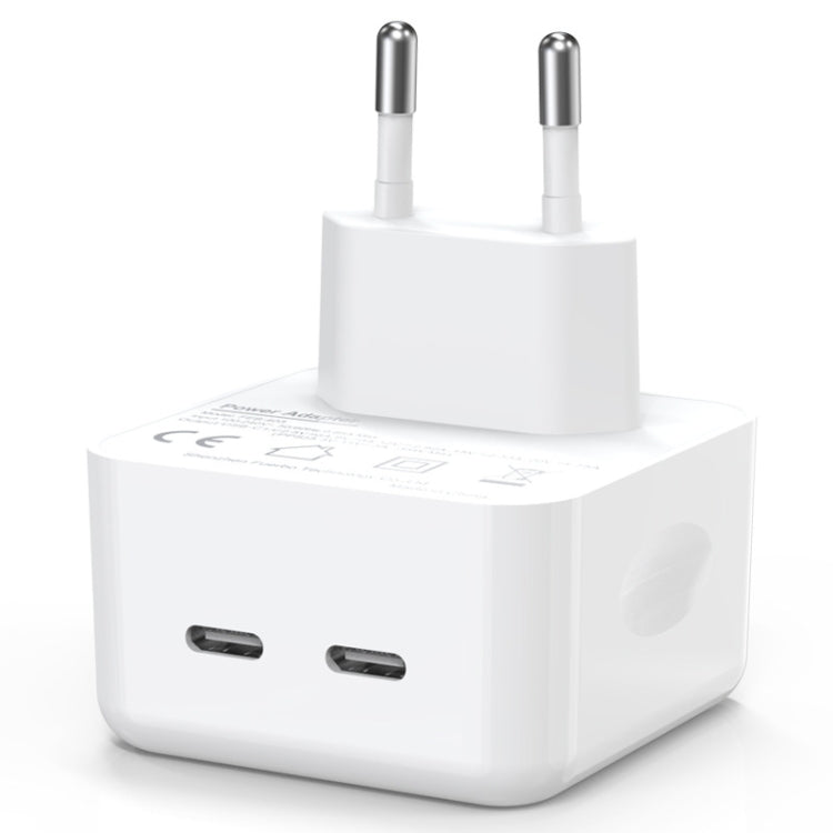 NORTHJO NOGAN3502 GaN PD PPS 35W Dual USB-C / Type-CCargador rápido de pared, EU Plug, UK Plug