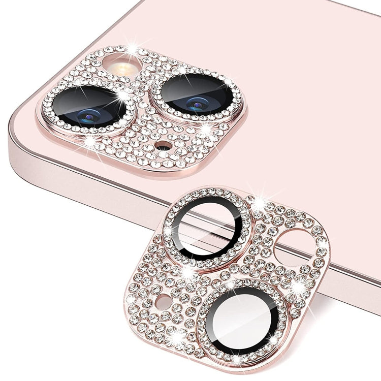 Para iPhone 13/13 mini ENKAY Hat-Prince Blink Diamond Lente de cámara Película de vidrio templado de aleación de aluminio, For iPhone 13 / 13 mini